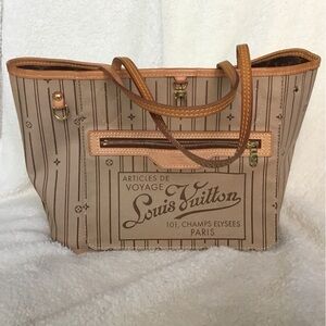 Louis Vuitton Tan Striped Women's Bag